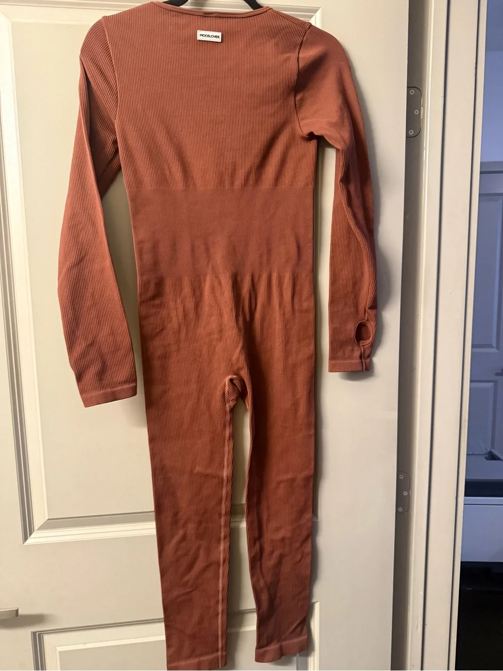 Mooslover teen Rust Long-Sleeve teen thumb hole One-Piece activewear jumper